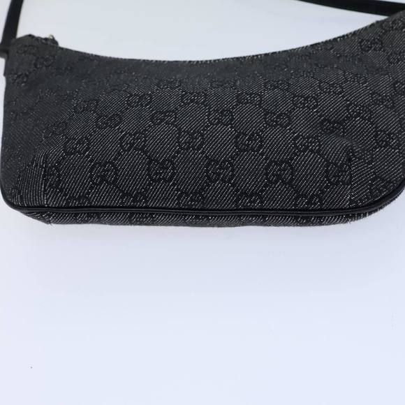 GUCCI GG Canvas Hand Bag Black Auth ep3704 - Picture 9 of 16